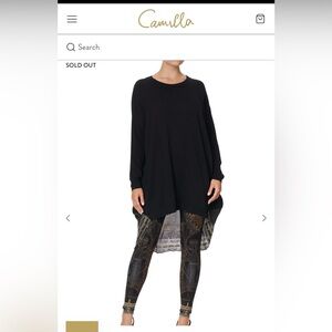 Camilla Black Knit Top